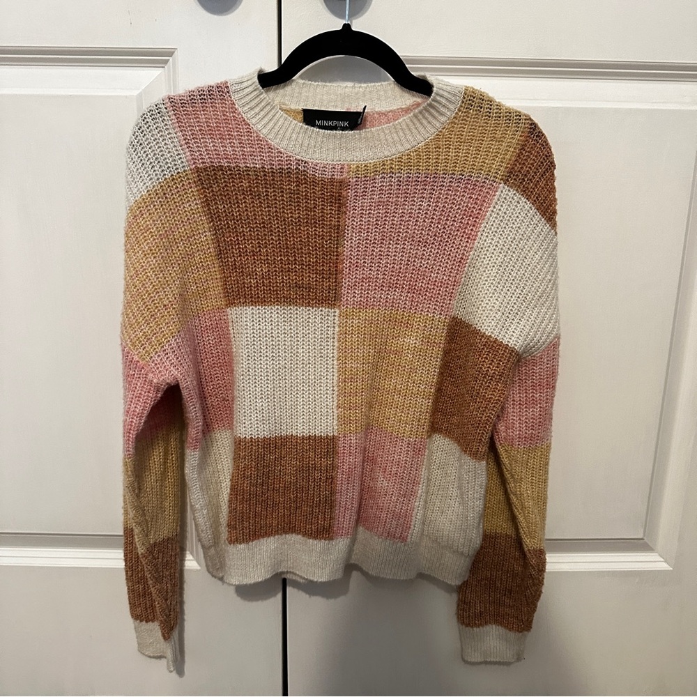 Minkpink Patchwork Sweater